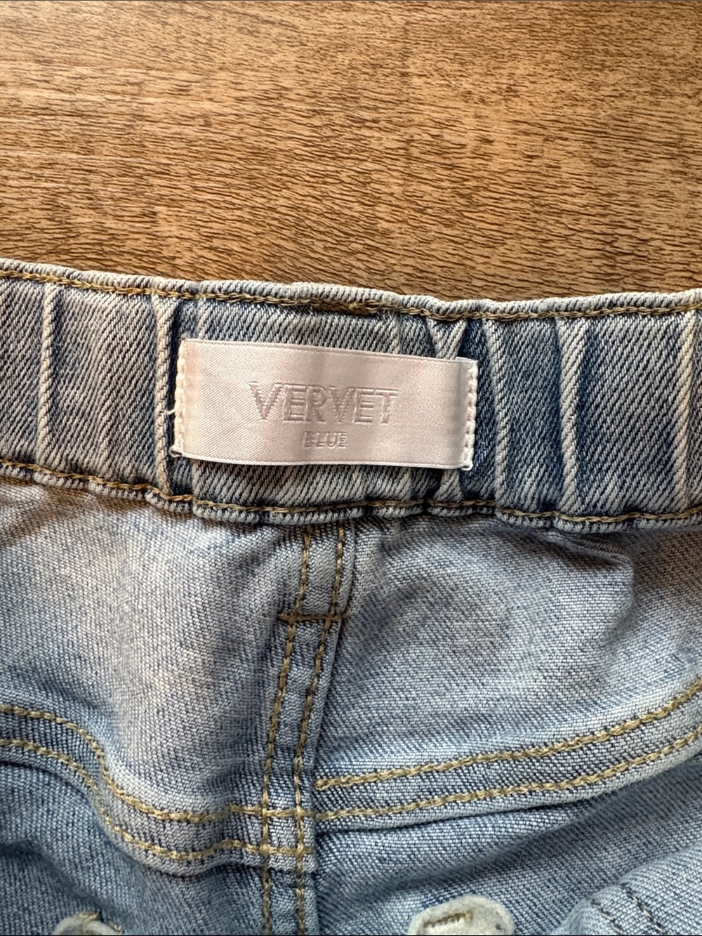 Vervet Light Wash Cargo Jeans - Straight Leg - Picture 3 of 5